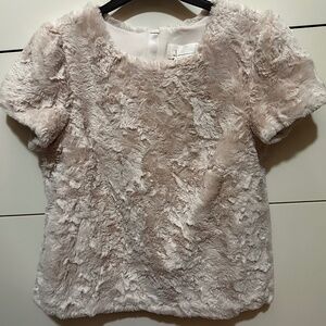 Faux fur top